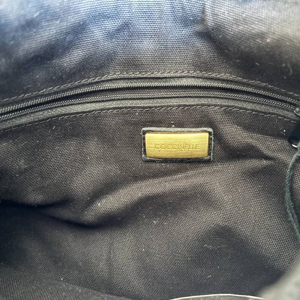 Coccinelle Black Leather Shoulder Bag – Unused Italian Luxury - Picture 3 of 12